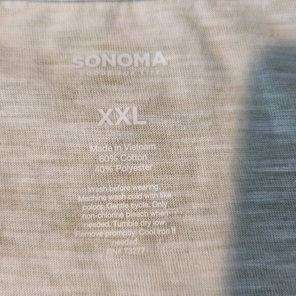 Sonoma Woman's Short Sleeve Tye Dyed T-Shirt, Size: XXL Color: Lime Green/White - Picture 5 of 7